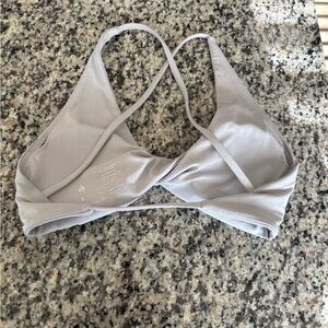 Ryderwear Gray NKD TWIST SPORTS BRA